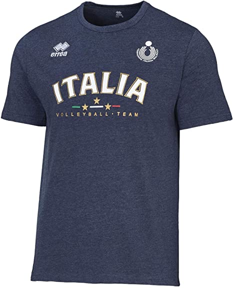 gispende rendering Konsekvenser T-Shirt Nazionale Italiana Blu Melange | Sportillo
